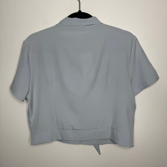 NWT Belle Pogue Blue Button Up Sailor Top Size Large - Picture 2 of 9